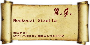 Moskoczi Gizella névjegykártya